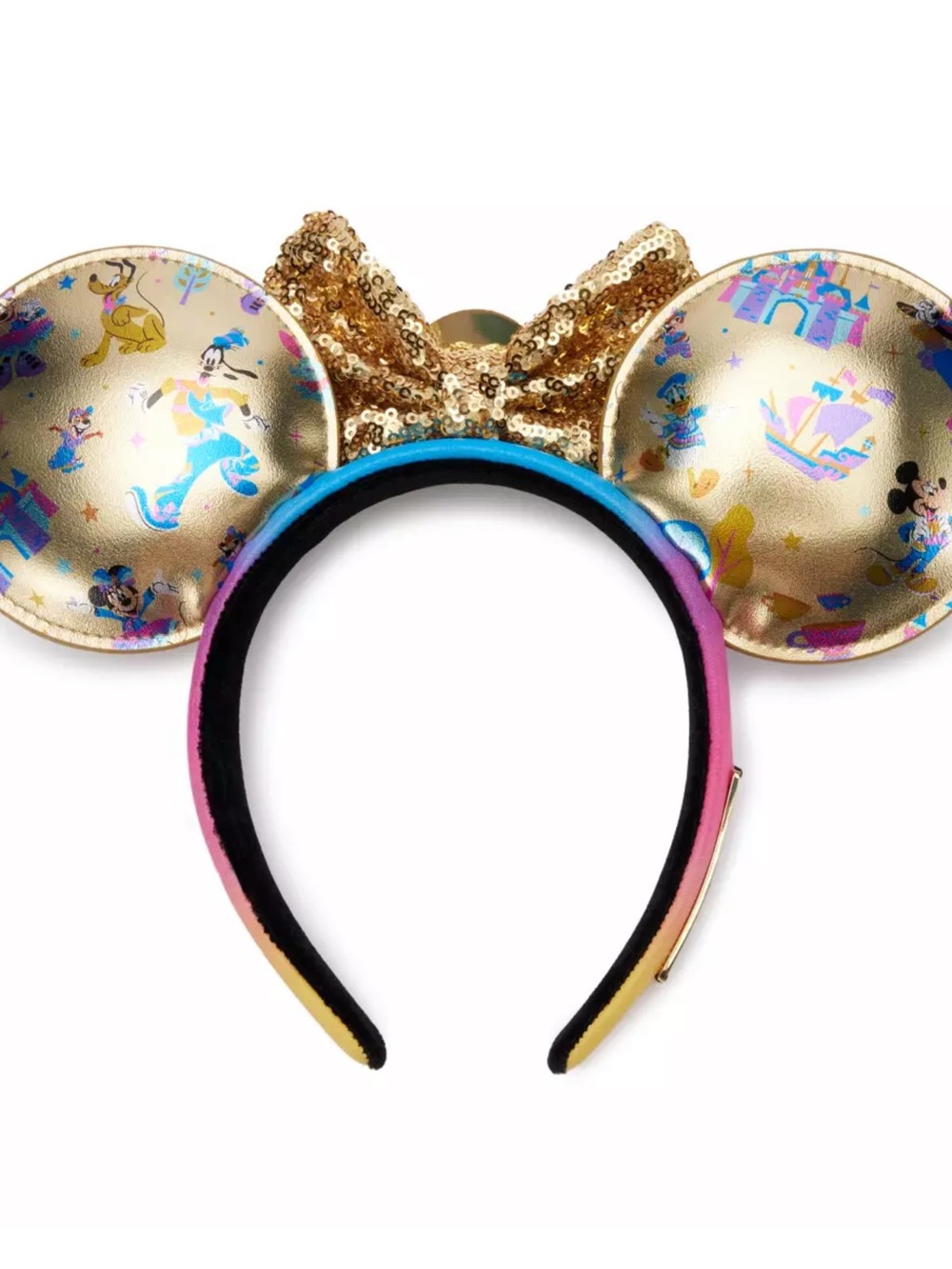 Mickey Mouse and Friends Loungefly Ear Headband for Adults – Disneyland 70th Ann